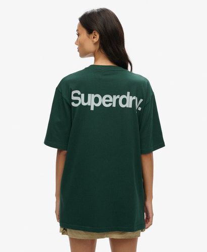 Damen OverGröße Core City T-Shirt mit Logo / - Größe: L - Superdry - Modalova