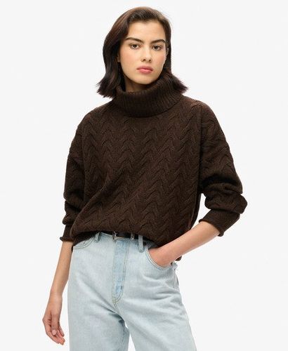 Pull Léger Torsadé à col Roulé Taille: 40 - Superdry - Modalova