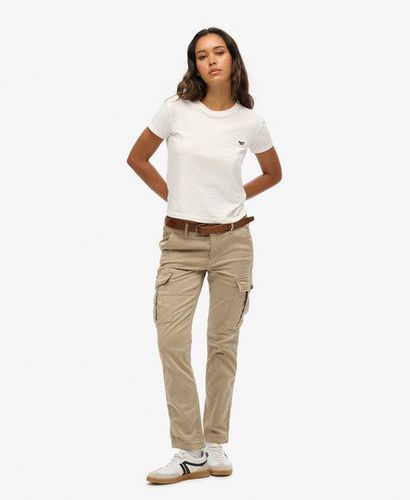 Damen Schmale Cargohose mit Mittlerer Leibhöhe, Größe: 26/32 - Superdry - Modalova