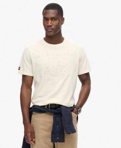 Herren T-shirt mit Geprägter Logo-grafik - Größe: L - Superdry - Modalova