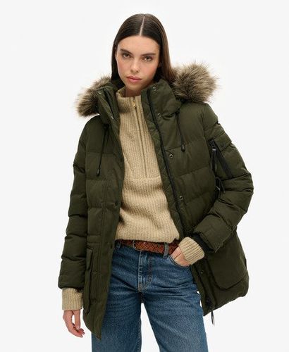 Damen Mikrofaser Expedition Parka - Größe: 40 - Superdry - Modalova