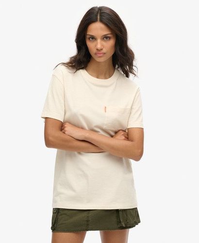 Damen Gewaschenes OverGrößed Essential T-shirt mit Tasche - Größe: Xxl - Superdry - Modalova