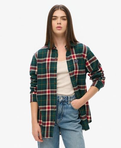 Damen Langärmeliges OverGrößed Holzfällerhemd aus Baumwolle - Größe: Xxl - Superdry - Modalova