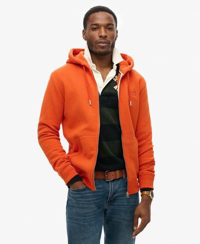 Herren Essential Kapuzenjacke mit Logo Bestickt, Größe: M - Superdry - Modalova