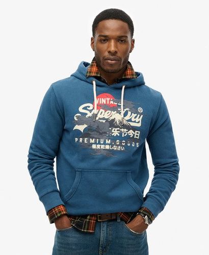 Herren Tokyo Hoodie mit Vintage-Grafiklogo - Größe: M - Superdry - Modalova