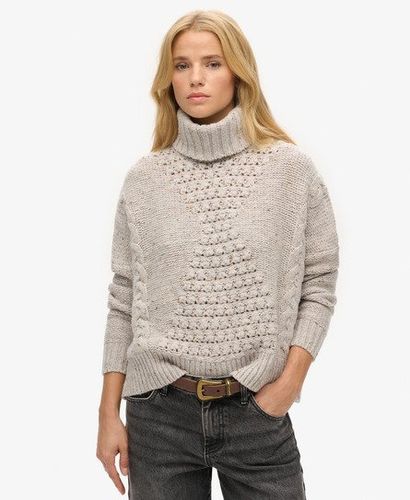 Pull épais Torsadé à col Roulé Taille: 44 - Superdry - Modalova