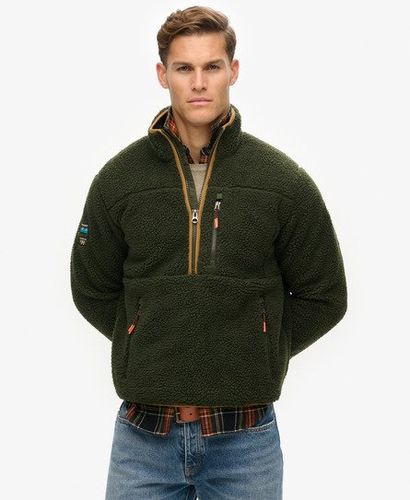 Herren Outdoor Fleecejacke mit Halbem Reißverschluss - Größe: M - Superdry - Modalova
