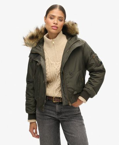 Damen MA1 Bomberjacke im Militär-Stil mit Kapuze, Größe: 38 - Black Friday & weitere Preisnachlässe - Superdry - Modalova