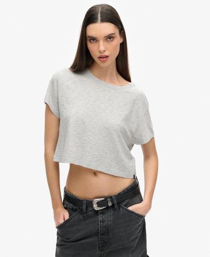 Damen Lässiges, Kurzes T-Shirt - Größe: 40 - Superdry - Modalova