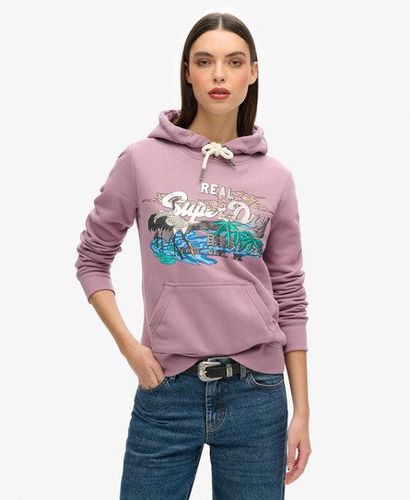 Women's Hoodie mit Japanischem Vintage-Grafiklogo - Größe: 36 - Xmas deals - Superdry - Modalova