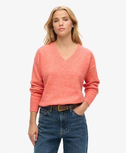 Damen Pullover mit V-Ausschnitt in Übergröße - Größe: 44 - Superdry - Modalova