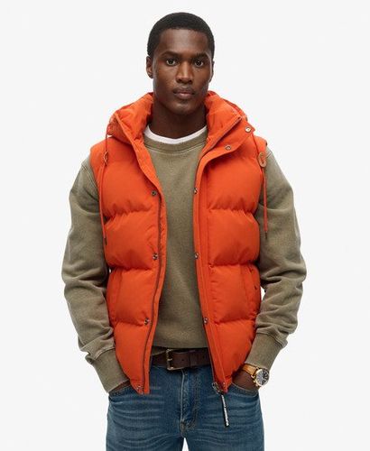 Herren Everest Steppweste mit Kapuze, Größe: L - Größe: L - Superdry - Modalova