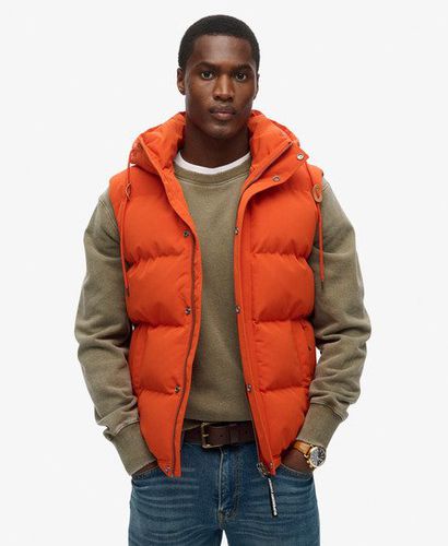 Men's Herren Everest Steppweste mit Kapuze, Größe: L - Größe: L - Superdry - Modalova