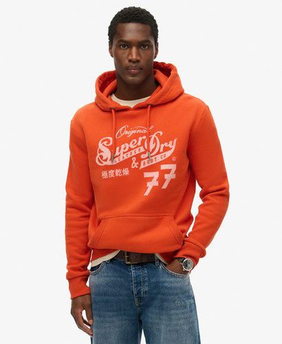 Herren Hoodie mit „Leather & Boot Co"-Schriftzug - Größe: S - Superdry - Modalova