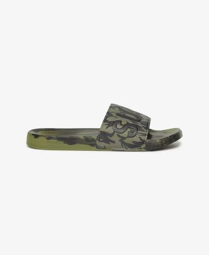 Herren Vegane Badesandalen mit Tarnmuster - Größe: 6-7 - Superdry - Modalova