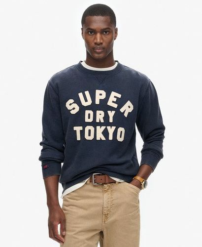 Herren Vintage Athletic Sweatshirt mit Rundhalsausschnitt - Größe: S - Superdry - Modalova