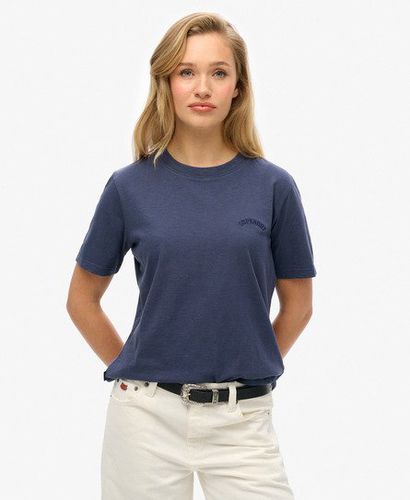 Damen Verwaschenes T-Shirt mit Essential Logo - Größe: 38 - Superdry - Modalova