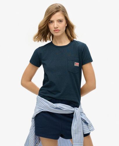 Damen Athletic Essential T-Shirt mit Tasche - Größe: 36 - Superdry - Modalova