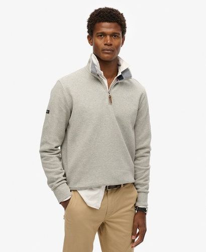 Men's Core Pikee-sweatshirt mit Halblangem Reißverschluss - Größe: M - Superdry - Modalova
