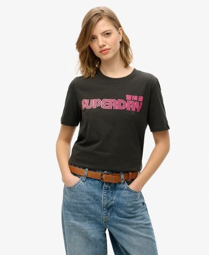 Damen Verblasstes Core T-Shirt - Größe: 44 - Superdry - Modalova