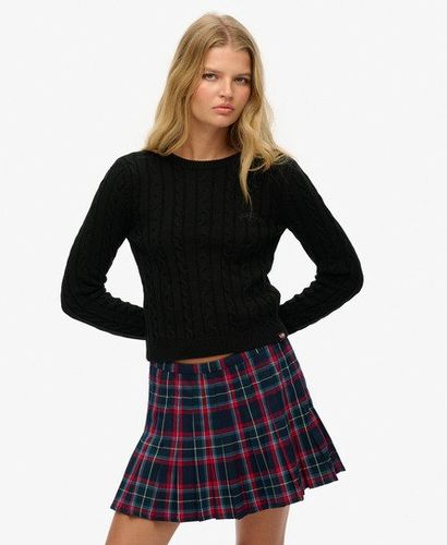Damen Essentials Pullover mit Schmalem Zopfstrickdesign - Größe: 44 - Superdry - Modalova