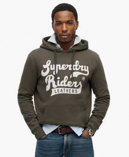 Herren Leathers Hoodie - Größe: Xxl - Superdry - Modalova