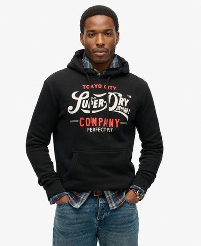 Herren Perfect Fit Hoodie mit Schriftzug - Größe: L - Superdry - Modalova