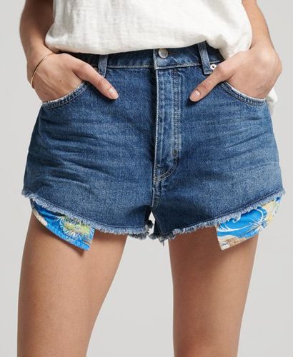 Short Taille Haute Déchiré Vintage Taille: 40 - Superdry - Modalova