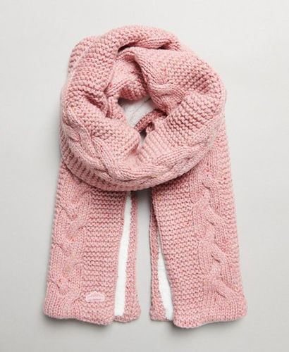 Damen Strickschal mit Zopfmuster - Größe: One Größe - Superdry - Modalova