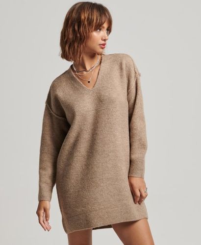 Robe Pull en Tricot à col en V Taille: 40 - Superdry - Modalova