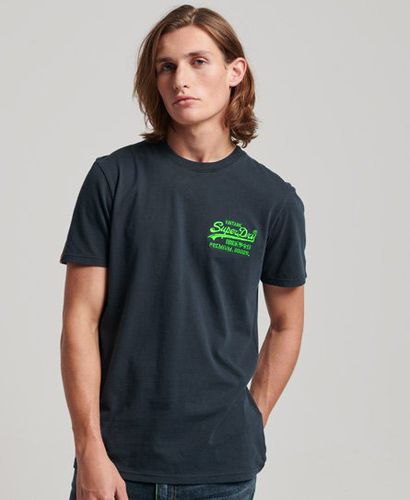 Men's Vintage Logo T-Shirt in Neonfarben - Größe: S - Superdry - Modalova