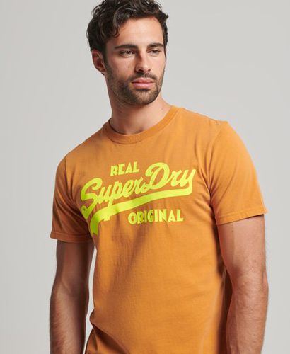 Men's Vintage Logo T-Shirt in Neonfarben - Größe: S - Superdry - Modalova