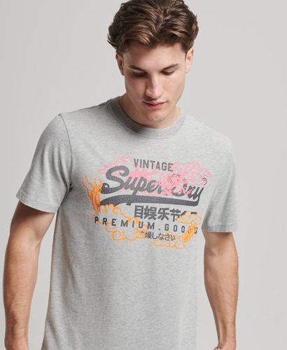 Herren T-Shirt mit Japanischem Grafik-Logo, Größe: S - Größe: S - Superdry - Modalova