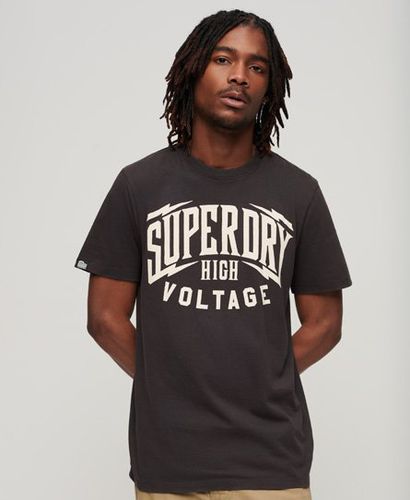 Men's Blackout Rock T-Shirt mit Grafik - Größe: XL - Superdry - Modalova