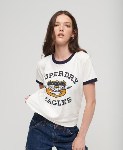 Women's Vintage Americana T-Shirt mit Grafik - Größe: 36 - Superdry - Modalova