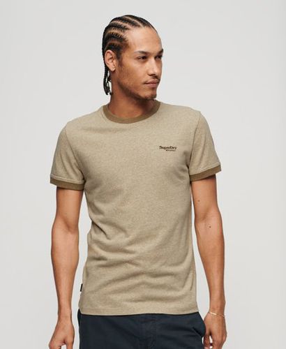 Men's Essential Ringer-T-Shirt mit Logo - Größe: XL - Superdry - Modalova