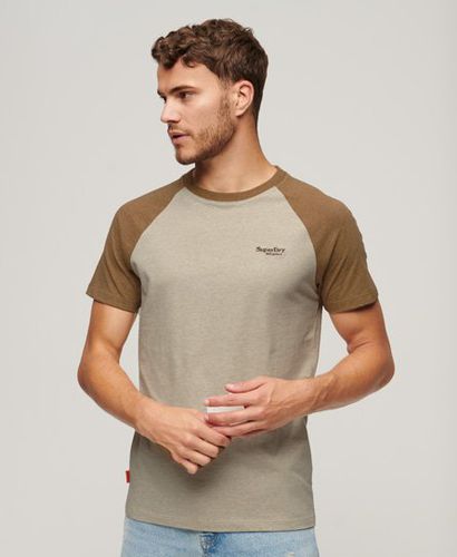 Men's Essential Baseball-T-Shirt aus Bio-Baumwolle mit Logo - Größe: Xxl - Xmas deals - Superdry - Modalova