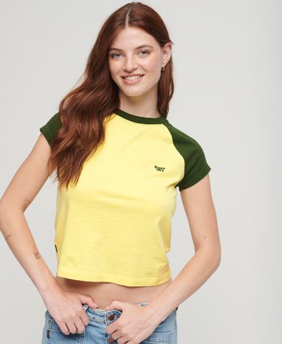 Women's Essential Raglan-T-Shirt aus Bio-Baumwolle mit Logo - Größe: 40 - Superdry - Modalova