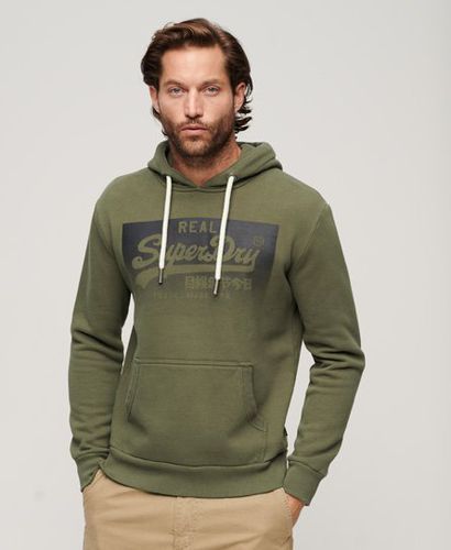 Herren Vintage Hoodie mit Farbverlauf und Kastenform - Größe: S - Superdry - Modalova