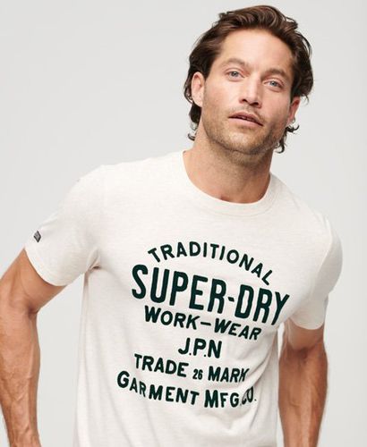 Men's Athletic T-Shirt mit Grafik und Schriftzug - Größe: M - Superdry - Modalova