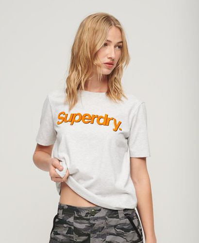 Women's Core Neon T-Shirt mit Logo - Größe: 38 - Superdry - Modalova