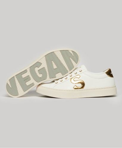 Damen Vegane Court Tennissneaker - Größe: 37 - Superdry - Modalova