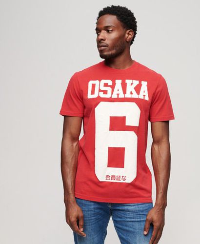 Men's Osaka 6 T-Shirt mit Flockprint - Größe: Xxl - Superdry - Modalova