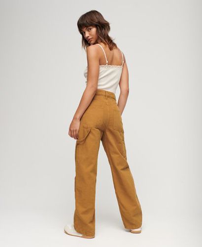 Women's Damen Vintage Carpenter Hose aus Bio-Baumwolle mit Weitem Beinschnitt, Größe: 28/30 - Größe: 28/30 - Superdry - Modalova