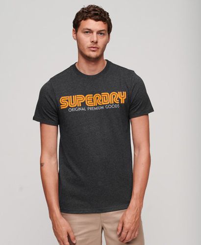 Men's Herren Retro Repeat T-Shirt mit Logo-Druck, Größe: L - Größe: L - Superdry - Modalova