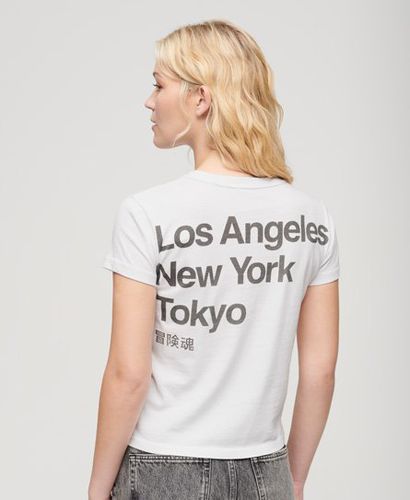 Women's Core City T-Shirt mit Logo - Größe: 36 - Superdry - Modalova