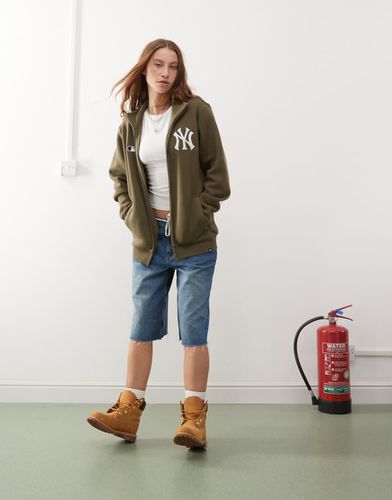 Veste de survêtement à logo NY Yankees - Kaki - 47 Brand - Modalova