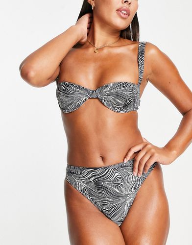 Aimi - Haut de bikini à armatures - Imprimé et blanc - 4Th & Reckless - Modalova
