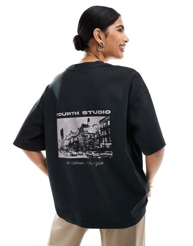 T-shirt oversize à motif - et noir délavé - 4Th & Reckless - Modalova