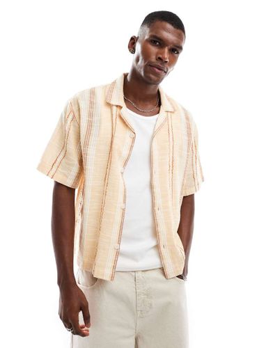 Chemise coupe carre  rayures - Abricot - Cotton On - Modalova